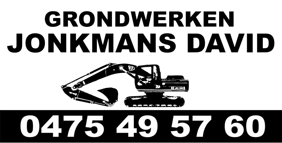 Het logo van grondwerken Jonkmans David